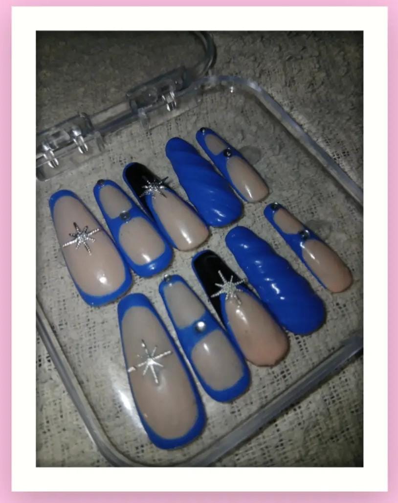 Unhas Press-On Electric Galaxy